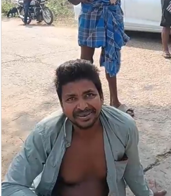 ଗୋମାଂସ ଚାଲାଣକାରୀକୁ କାବୁ କଲେ ଗ୍ରାମବାସୀ : ସ୍ଥାନୀୟ ଅଂଚଳରେ ଉତେଜନା