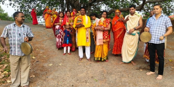 ଭୁତାପଡା ମଙ୍ଗଳା ମନ୍ଦିରରେ ବାସନ୍ତୀକ ନବରାତ୍ର ପୂଜନୋତ୍ସବ ଅବସରରେ କଳସାଧିବାସ