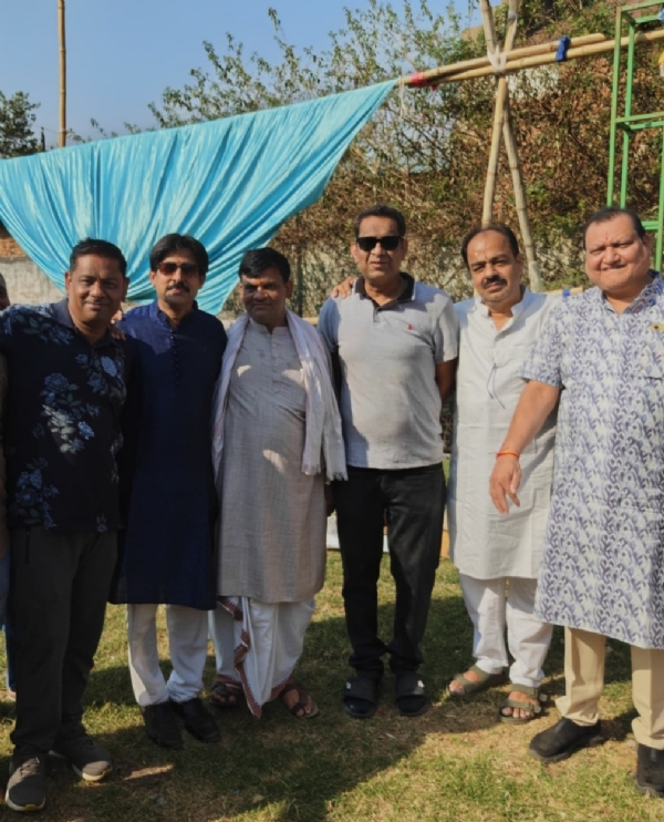 ମାରୱାଡି ସମାଜ ପକ୍ଷ ରୁ ହୋଲି ଉତ୍ସବ ପାଇଁ  ଦଣ୍ଡା ରୋପଣ