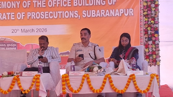 ସୁବର୍ଣ୍ଣପୁର ଜିଲ୍ଲାରେ ଜିଲ୍ଲା ଅଭିଯୋଜନ ନିର୍ଦ୍ଦେଶାଳୟ, ସୁବର୍ଣ୍ଣପୁର ଙ୍କ ନୂତନ କାର୍ଯ୍ୟାଳୟ ଗୃହ ଉଦ୍ଘାଟିତ।