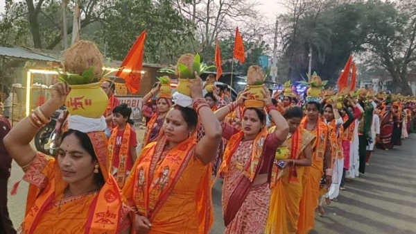 ୯ କୁଣ୍ଡିୟ ଜନ ଜାଗରଣ ମହାଯଜ୍ଞ ପାଇଁ କଳସ ଯାତ୍ରା