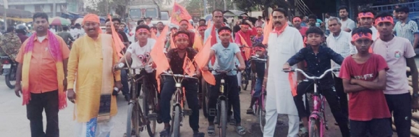 SRIRAM NABAMI BIKE SOVAYATRA AT TIHIDI SRIRAM NABAMI BIKE SOVAYATRA AT TIHIDI