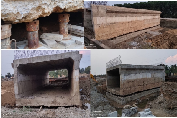 ଜାତୀୟ ରାଜପଥ ନିର୍ମାଣ ହଉଥିବା ବ୍ରିଜ ଉଠିଲା ଜଅଗ ସାହାଯ୍ୟରେ l