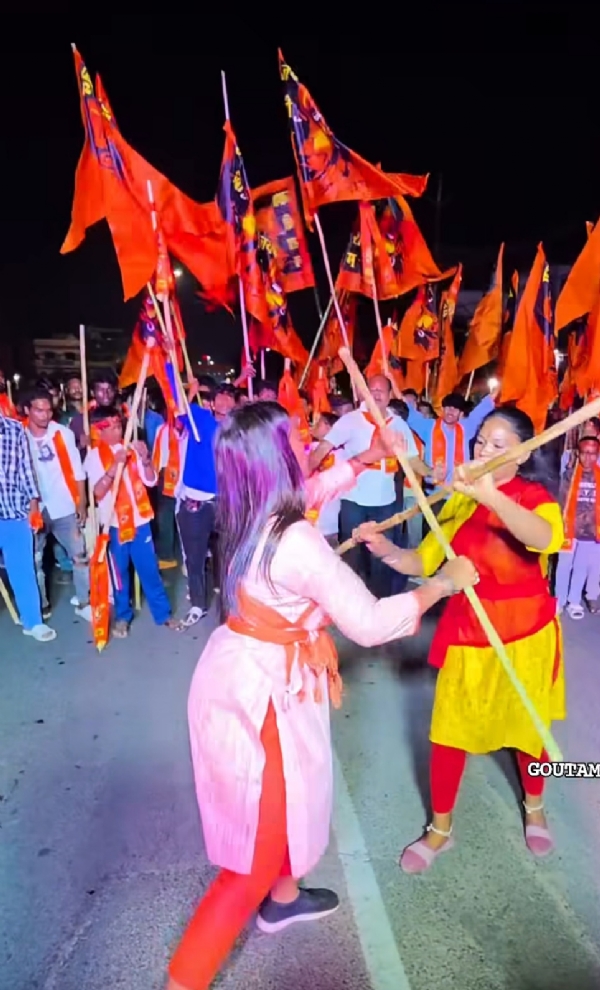 କଡ଼ା ସୁରକ୍ଷାରେ  ହନୁମାନ ଜୟନ୍ତୀ ବାଇକ ରାଲି