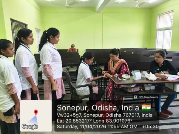 ସୋନପୁର କଲେଜ୍ ରେ ସ୍ବାସ୍ଥ୍ୟ ସଚେତନତା ଶିବିର ଅନୁଷ୍ଠିତ*-