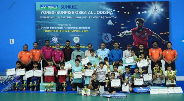 ରାଜ୍ୟସ୍ତରୀୟ ମିନି ଓ ସବ ଜୁନିଅର ବ୍ୟାଡ଼ମୀଣ୍ଟନ ପ୍ରତିଯୋଗିତା ଉଦଯାପିତ