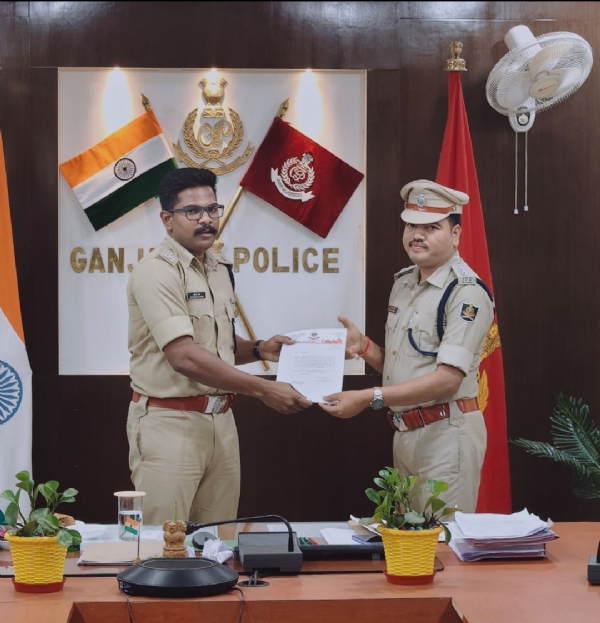 ହିଞ୍ଜିଳି ଥାନା ଅଧିକାରୀ ସମ୍ମାନିତ