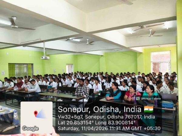 ସୋନପୁର କଲେଜ୍ ରେ ସ୍ବାସ୍ଥ୍ୟ ସଚେତନତା ଶିବିର ଅନୁଷ୍ଠିତ*-