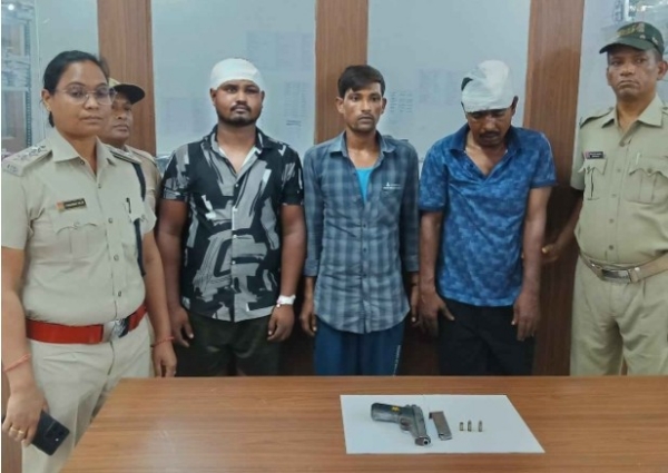 ଛେଳି ଚୋରି ଘଟଣାରେ ୩ ଜଣ ଗିରଫବନ୍ଧୁକ ଓ ଗୁଳି ଜବତ