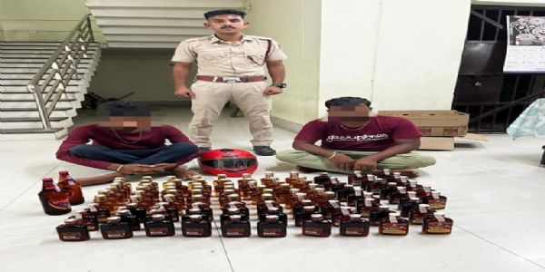 ୧୮.୫୮ ଲିଟର ବିଦେଶୀ ମଦ ଜବତ କଲା ସବରଙ୍ଗ ପୋଲିସ