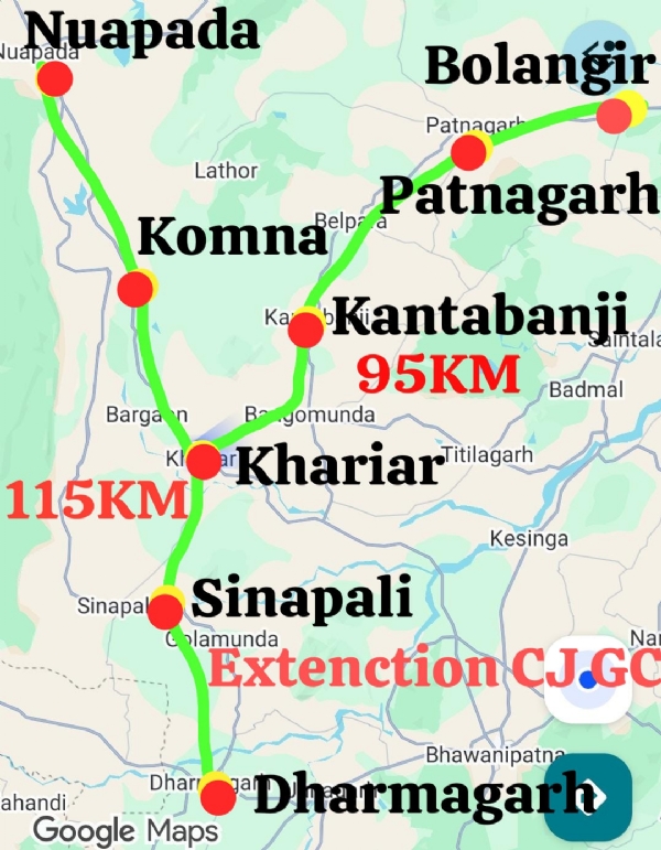 Khariar railway line