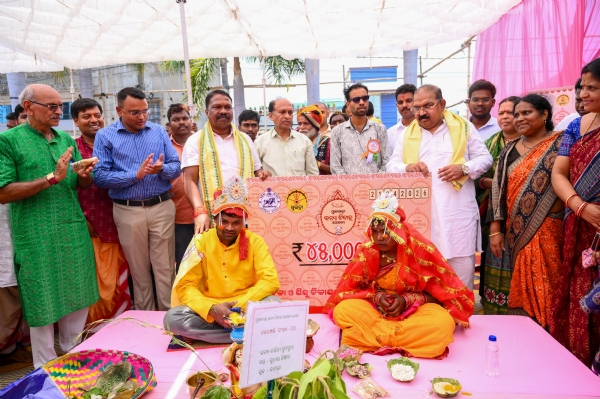 ମୁଖ୍ୟମନ୍ତ୍ରୀ କନ୍ୟା ବିବାହ ଯୋଜନାରେ ୨୨ ଯୋଡା ବରବଧୂଙ୍କ ବୈବାହିକ ଜୀବନ ଶୁଭାରମ୍ଭ