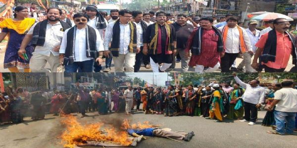 ଭଦ୍ରକରେ ମହିଳା ଆକ୍ରୋଶ ଜନସମାବେଶ ଓ ବିକ୍ଷୋଭ