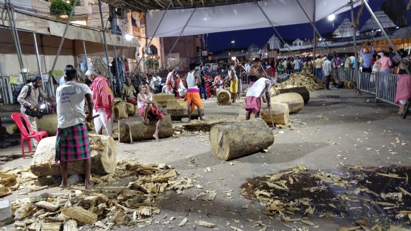 ତିନି ରଥ ର ୨୬ ତୁମ୍ବ ଗୋଳେଇ କାର୍ଯ୍ୟ ଶେଷ