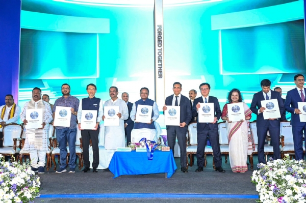 ସମ୍ବଲପୁରରେ ଜେଏସଡବ୍ଲୁ ଏବଂ ଜାପାନର ଜେଏଫଇ ଷ୍ଟିଲ୍  ଯୌଥ ଉଦ୍ୟମର ଶୁଭାରମ୍ଭ