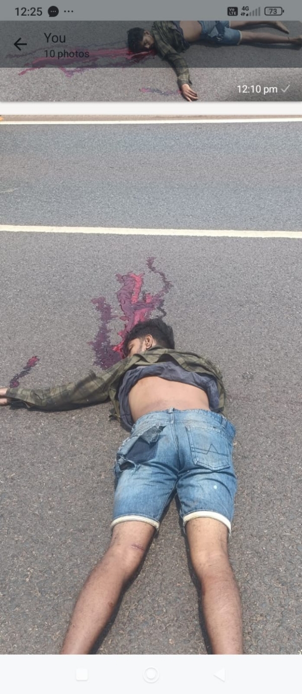 ସଡ଼କ ଦୁର୍ଘଟଣାରେ ବାଇକ ଚାଳକ ମୃତ