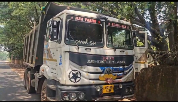 ୫ଟି ବାଲିବୋଝେଇ ହାଇଵା ଟ୍ରକ ଜବତ