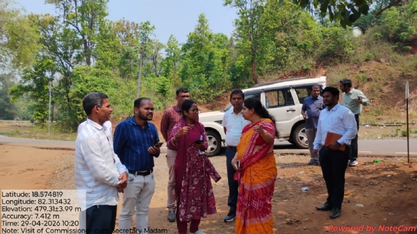 ମାଲକାନଗିରିରେ ଗ୍ରାମ୍ୟ ଉନ୍ନୟନ ସଚିବ ଯାମିନୀ ଷଡ଼ଙ୍ଗୀ ଭିତ୍ତିଭୂମିର ସମୀକ୍ଷା ସହ ଜିଏସଟି ପାଳନ