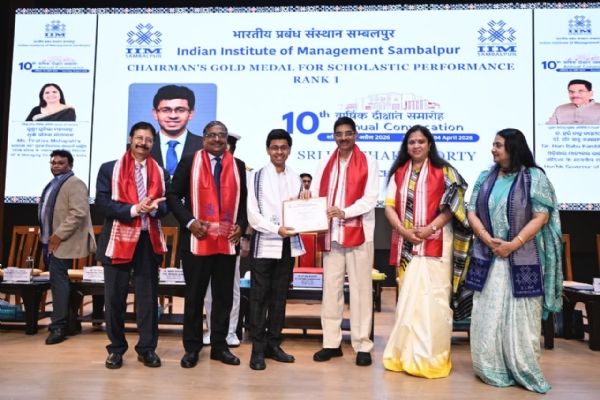 ଆଇଆଇଏମ ସମ୍ବଲପୁର ପକ୍ଷରୁ ୧୦ମ ସମାବର୍ତ୍ତନ ଉତ୍ସବ