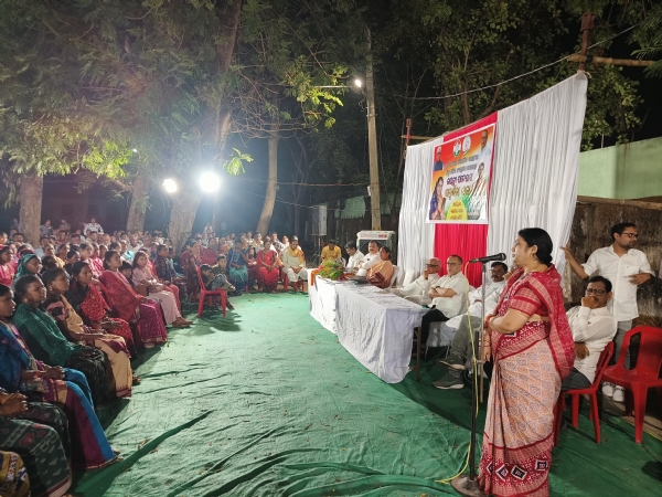 ଜିଲ୍ଲା କଂଗ୍ରେସ ସଭାନେତ୍ରୀ ଜୟନ୍ତୀ ପଟେଲ ଙ୍କୁ ଭବ୍ୟ ସମ୍ବର୍ଦ୍ଧନା