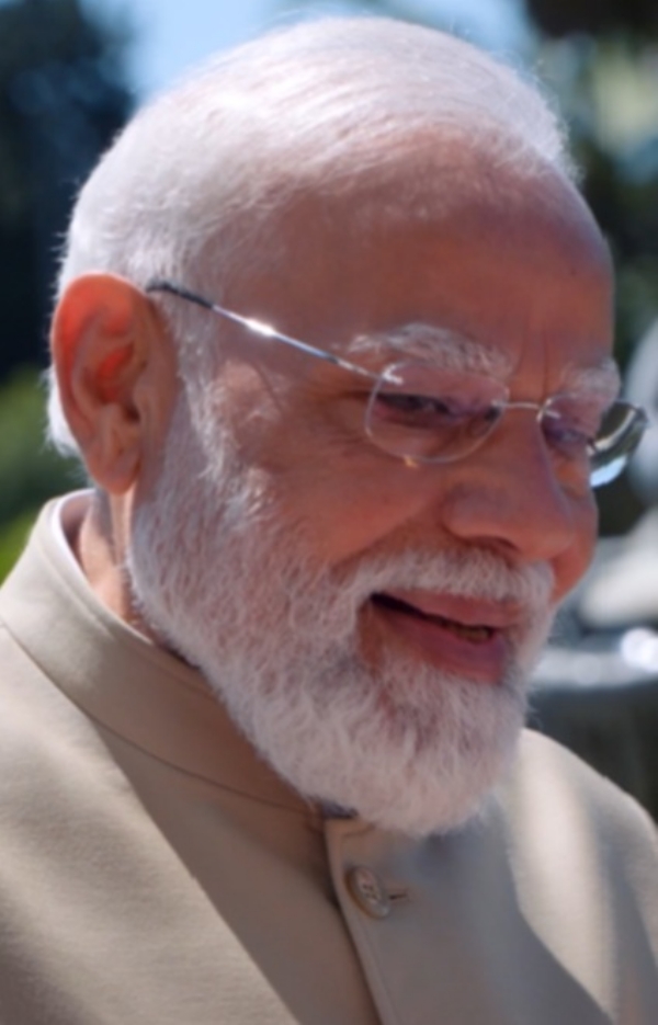 भारतीय प्रधानमंत्री नरेन्द्र मोदी रोम में।  यह फोटो वीडियो से तैयार किया गया है।