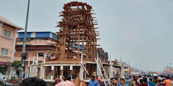 ତିନି ରଥର ବଡକଳସ ପେଣ୍ଡୀରେ ପାପକାର୍ଯ୍ଯ ଓ ୩୨ ଗୋଟି ପାଖୁଡା ନିର୍ମାଣ କାର୍ଯ୍ଯ ଶେଷ