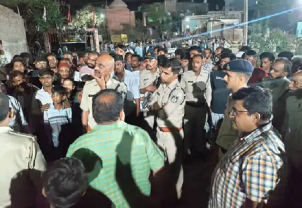 रतलाम में मुहर्रम जुलूस के दौरान हादसे के वक्त की तस्वीर