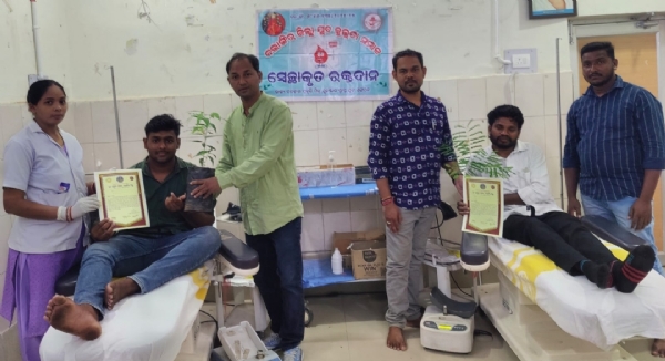 ଯୁବ କୁଲୁତା ସମାଜ ପକ୍ଷରୁ ୫ ୟୁନିଟ ରକ୍ତ ସଂଗୃହୀତ