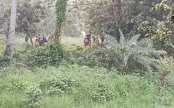 बार्डर गार्ड बांग्लादेश ने दावा किया है कि चार जून को भारत के सीमा सुरक्षा बल ने चापईनावाबगंज में 28 लोगों को बांग्लादेश सीमा में धकेलने की कोशिश की। फोटो - बीजीबी