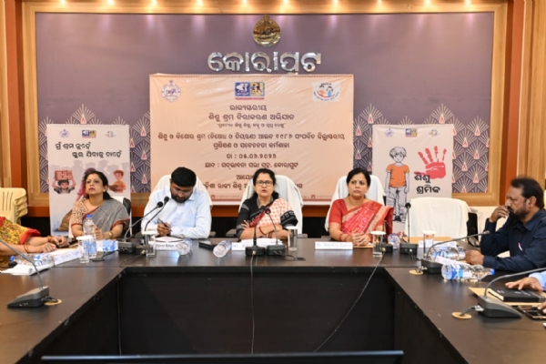 କୋରାପୁଟକୁ ଶିଶୁ ଶ୍ରମ ଶୂନ୍ୟ ଜିଲ୍ଲା କରିବା ପାଇଁ ଜିଲ୍ଲାସ୍ତରୀୟ କର୍ମଶାଳା