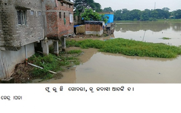 ଫୁଲୁଛି ଗୋବରୀ, କୂଳବାସୀ ଆତଙ୍କିତ ।