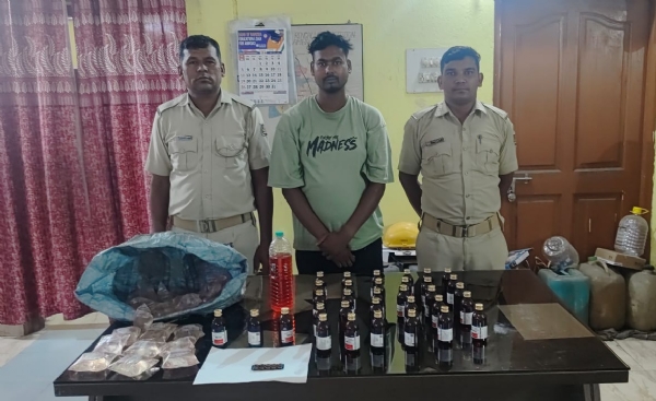 ରେଙ୍ଗାଲିରେ ନକଲି କଫ୍ ସିରପ ଓ ଓଏସ୍ ମଦ ଜବତ, ଜଣେ ଗିରଫ ରେଙ୍ଗାଲିରେ ନକଲି କଫ୍ ସିରପ ଓ ଓଏସ୍ ମଦ ଜବତ, ଜଣେ ଗିରଫ