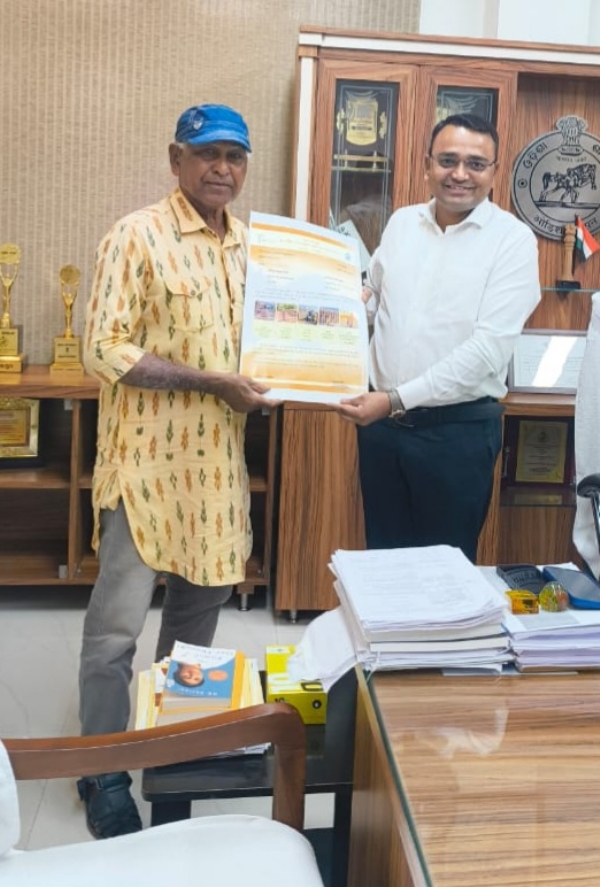 ପଦ୍ମଶ୍ରୀ ଜିତେନ୍ଦ୍ର ହରିପାଲଙ୍କୁ ମିଳିଲା ପ୍ରଧାନମନ୍ତ୍ରୀ ଆବାସ ଯୋଜନା ଗୃହ  ନିର୍ମାଣର କାର୍ଯ୍ୟାଦେଶ