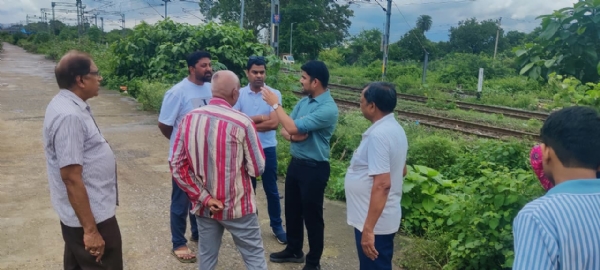 Collector visit jharsuguda road station