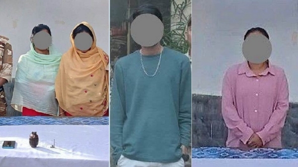 Images of the Two Arrested Women with Hand Grenade, NDPS Accused and KCP Woman Cadre in Manipur. Images of the Two Arrested Women with Hand Grenade, NDPS Accused and KCP Woman Cadre in Manipur.