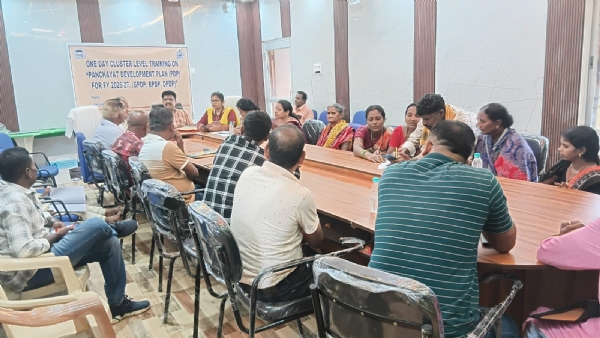 ଗ୍ରାମ ପଞ୍ଚାୟତ ବିକାଶ ପାଣ୍ଠି ଉପରେ ତାଲିମ୍।