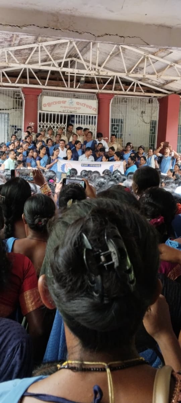 ଆଶା କର୍ମୀଙ୍କ ବିକ୍ଷୋଭ
