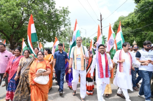 ଜିଲ୍ଲାସ୍ତରୀୟ ‘ହର ଘର ତ୍ରିରଙ୍ଗା’ କାର୍ଯ୍ୟକ୍ରମ, ଯୋଗଦେଲେ ଉପ ମୁଖ୍ୟମନ୍ତ୍ରୀ କେଭି ସିଂହଦେଓ ଓ  ସ୍ୱାସ୍ଥ୍ୟମନ୍ତ୍ରୀ ଡ. ମୁକେଶ ମହାଲିଙ୍ଗ