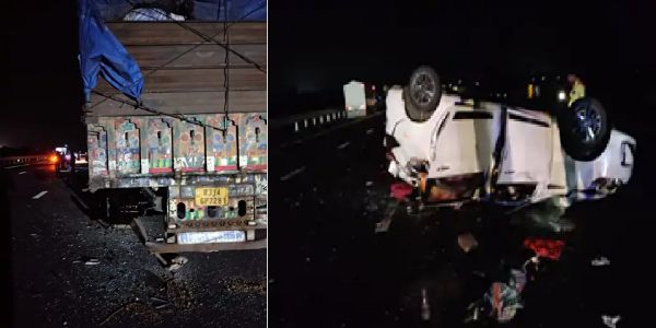 ମଧ୍ୟପ୍ରଦେଶର ରତଲାମରେ ଏକ୍ସପ୍ରେସୱେରେ ଟ୍ରକରେ ଧକ୍କା ହେଲା କାର୍, ଖାଟୁଶ୍ୟାମ ଯାଉଥିବା ପରିବାରର 4 ଜଣଙ୍କର ମୃତ୍ୟୁ, 5 ଜଣ ଆହତ