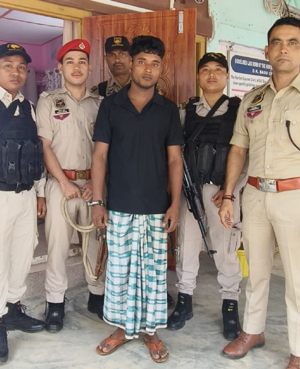 Image of the Arrested SBN Operative In Hailakandi. Image of the Arrested SBN Operative In Hailakandi.
