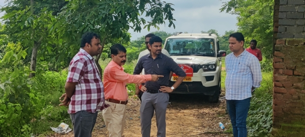 Land marked by collector in Brajrajnagar