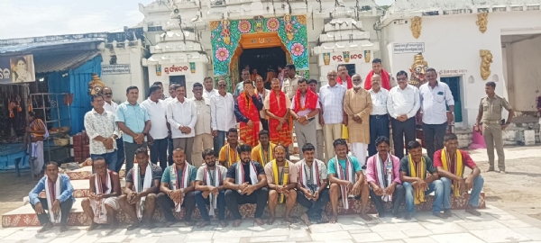ଶ୍ରୀ ବଳଦେବଜୀଉ ମନ୍ଦିର ସିଂହଦ୍ୱାରରେ ଲାଗିଲା ପିତଳ ଯାଉଁଳି କବାଟ