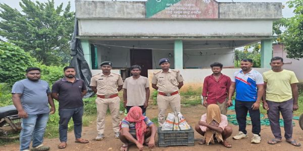 ୮ କିଲୋଗ୍ରାମ କଇଁଛ ମାଂସ ଜବତ , ୨ ଗିରଫ