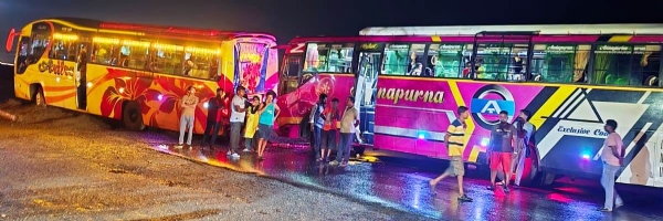 TIRTHAYATRA BUS ACCIDENT, 20 INJURED