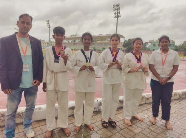 ରାଜ୍ୟସ୍ତରୀୟ ସ୍କୁଲ ଗେମ୍ ଟାଏକୋଣ୍ଡୋ ରେ ବଲାଙ୍ଗିର କୁ ୪ଟି ପଦକ
