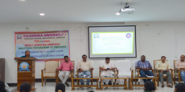 ରାଜେନ୍ଦ୍ର ବିଶ୍ୱବିଦ୍ୟାଳୟରେ ପ୍ରଥମ ସେମିଷ୍ଟାର ୟୁଜି ଓ ପିଜି ଛାତ୍ରଛାତ୍ରୀଙ୍କ ପାଇଁ ଓରିଏଣ୍ଟେସନ୍ କାର୍ଯ୍ୟକ୍ରମ ଅନୁଷ୍ଠିତ