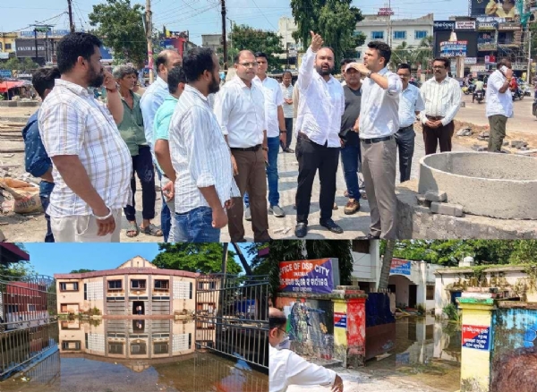 SAHARANCHALA JALA SAMASYA - COLLECTOR & MLA  VISIT-1