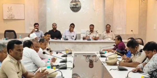 ଭଦ୍ରକରେ ଗଣେଶ ପୂଜା ଓ ଭସାଣି ଉତ୍ସବ ପ୍ରସ୍ତୁତି ବୈଠକ,ଶାନ୍ତି-ଶୃଙ୍ଖଳା, ଟ୍ରାଫିକ୍ ନିୟନ୍ତ୍ରଣ ଓ ପରିବେଶ ସୁରକ୍ଷା ଉପରେ ଗୁରୁତ୍ୱ