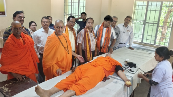 ବିଶ୍ୱାତ୍ମ ବିଦ୍ୟାମନ୍ଦିରରେ ରକ୍ତଦାନ ଓ ସ୍ୱାସ୍ଥ୍ୟ ପରୀକ୍ଷା ଶିବିର